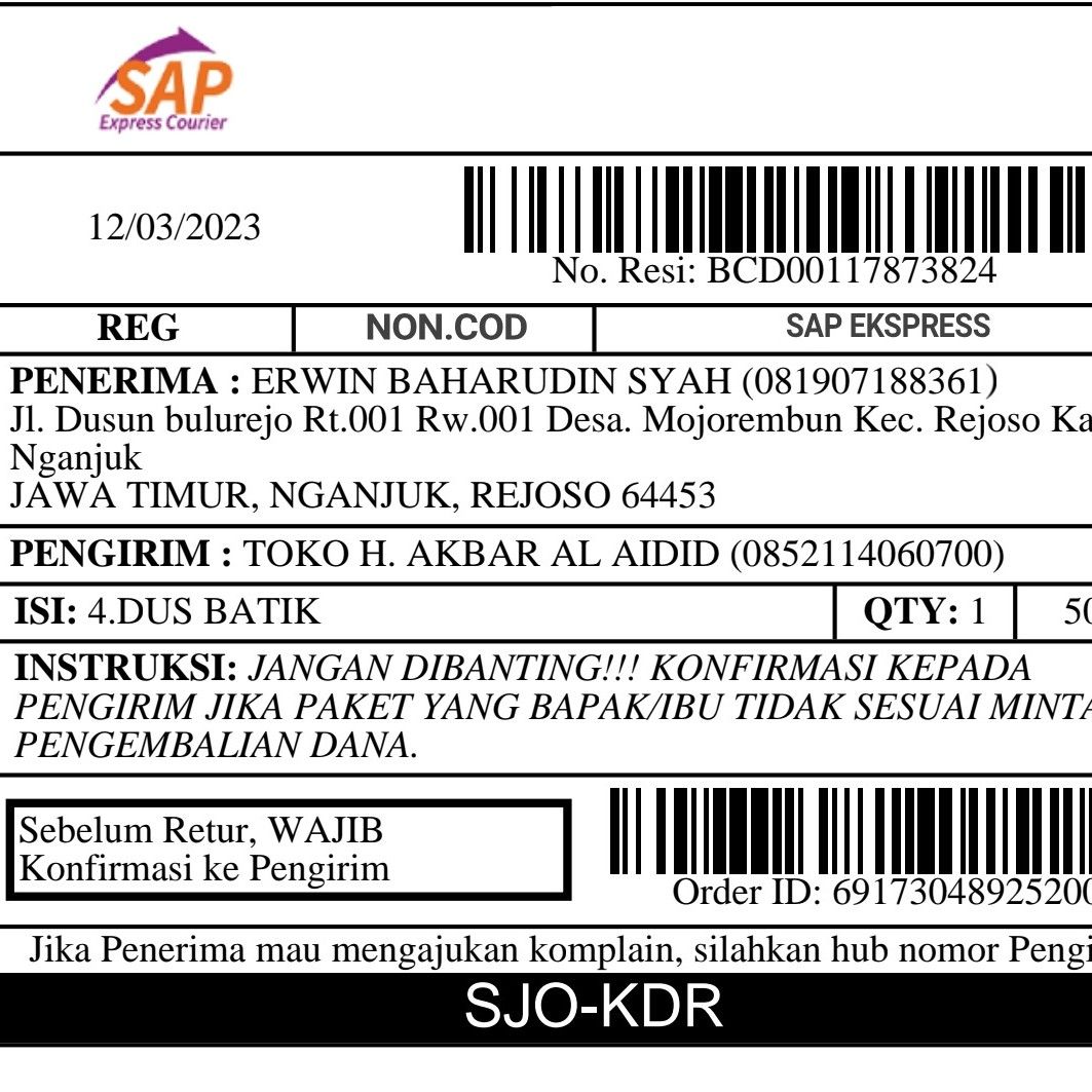 Sap kargoku melesat kurir perusahaan logistik antaran Gaji pt sap express